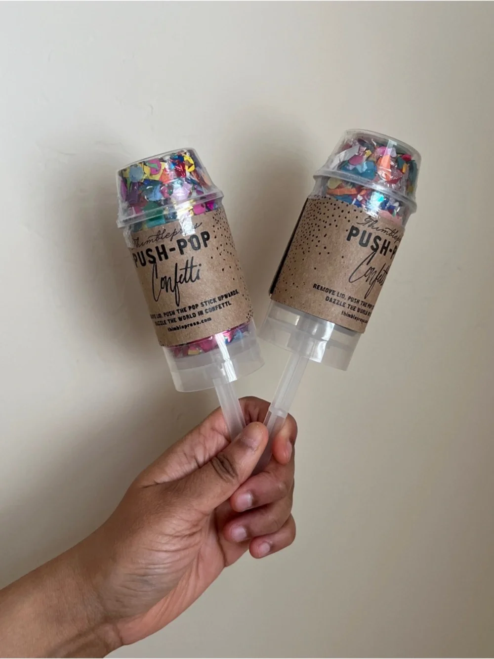 Confetti party favors poppers birthday graduation wedding baby shower celebrate